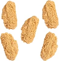 DOYIFun 5Pcs Lifelike Fake Fried Chicken Drumsticks - Realistic Artificial Chicken Wings Props for Kitchen Decor, Restaurant Display & Photography
