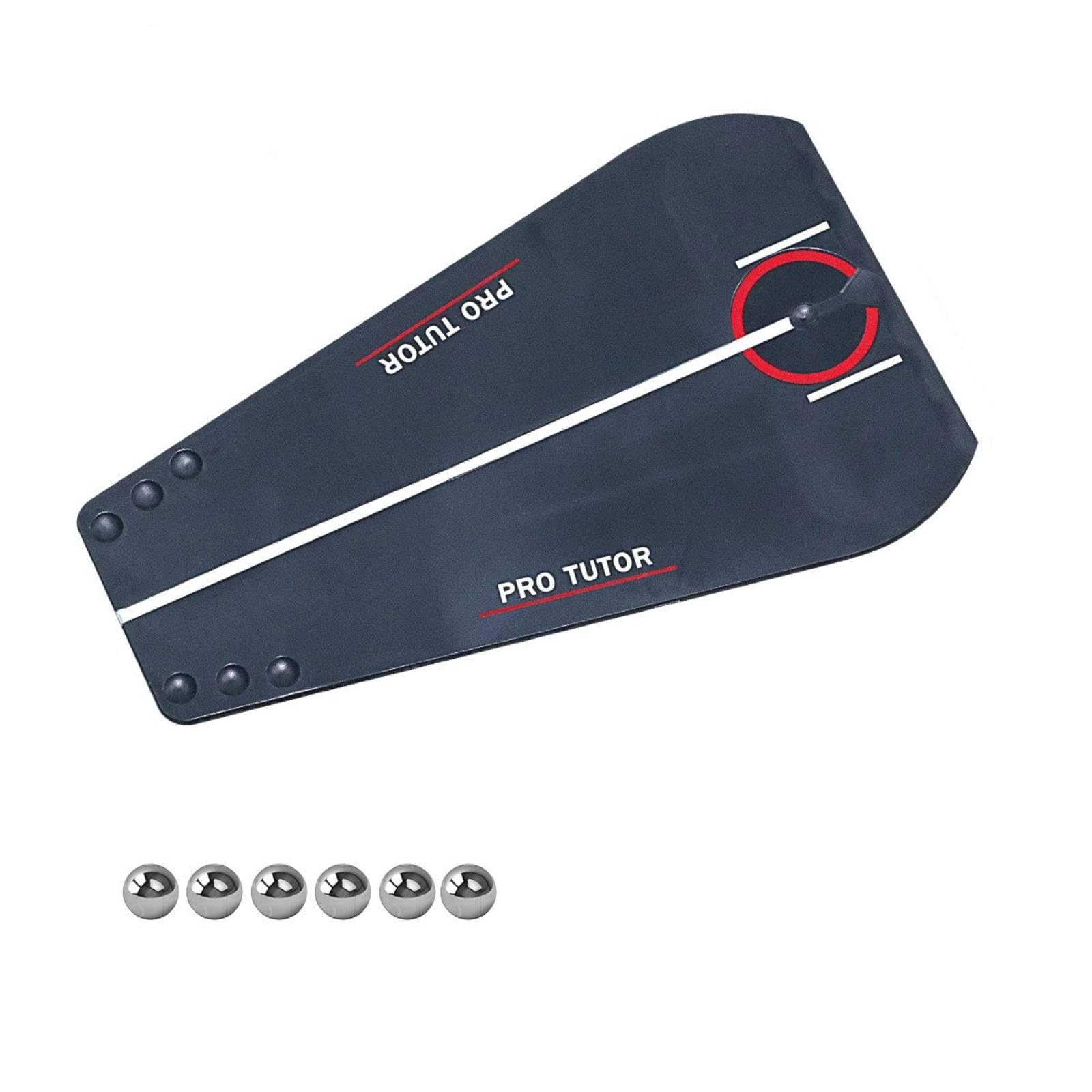 Tavola di Pratica del Putting da Golf Tavola di Pratica del Putting con Sfere in Acciaio Resistente Allenatore Putt da Golf per Ufficio