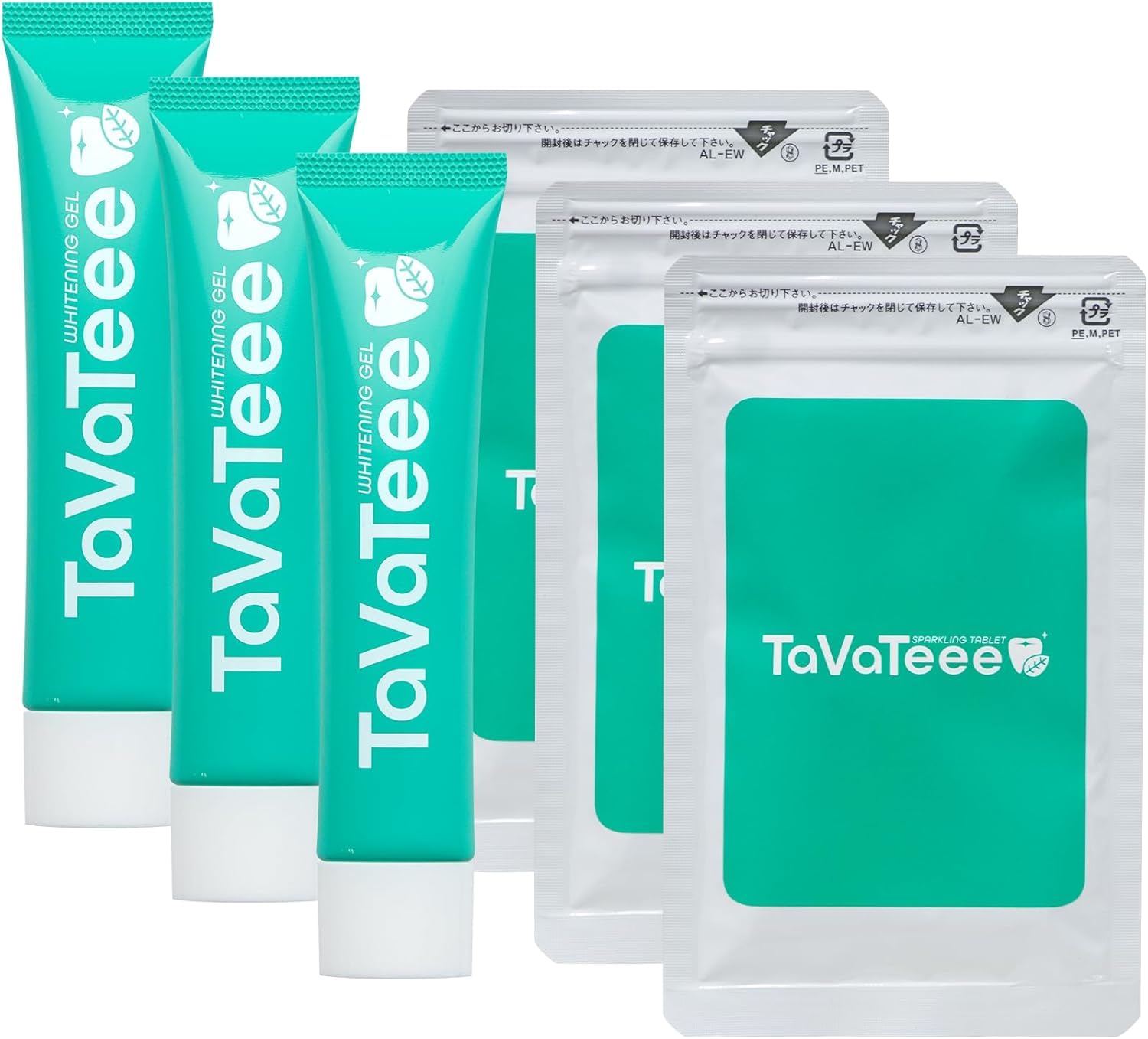 値下げしました。TaVaTeee ホワイトニング歯磨きジェル7本セット