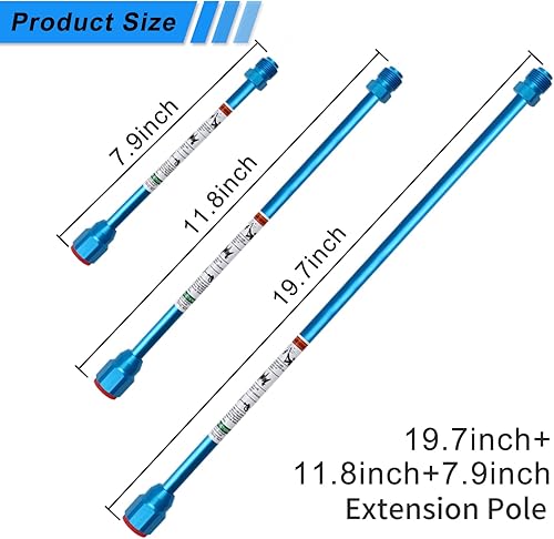 Miniatura 10 de Pistola pulverizadora de pintura sin aire, varilla de extensión, 1 unidad, pistola pulverizadora sin aire, varita de pintura en aerosol de 10