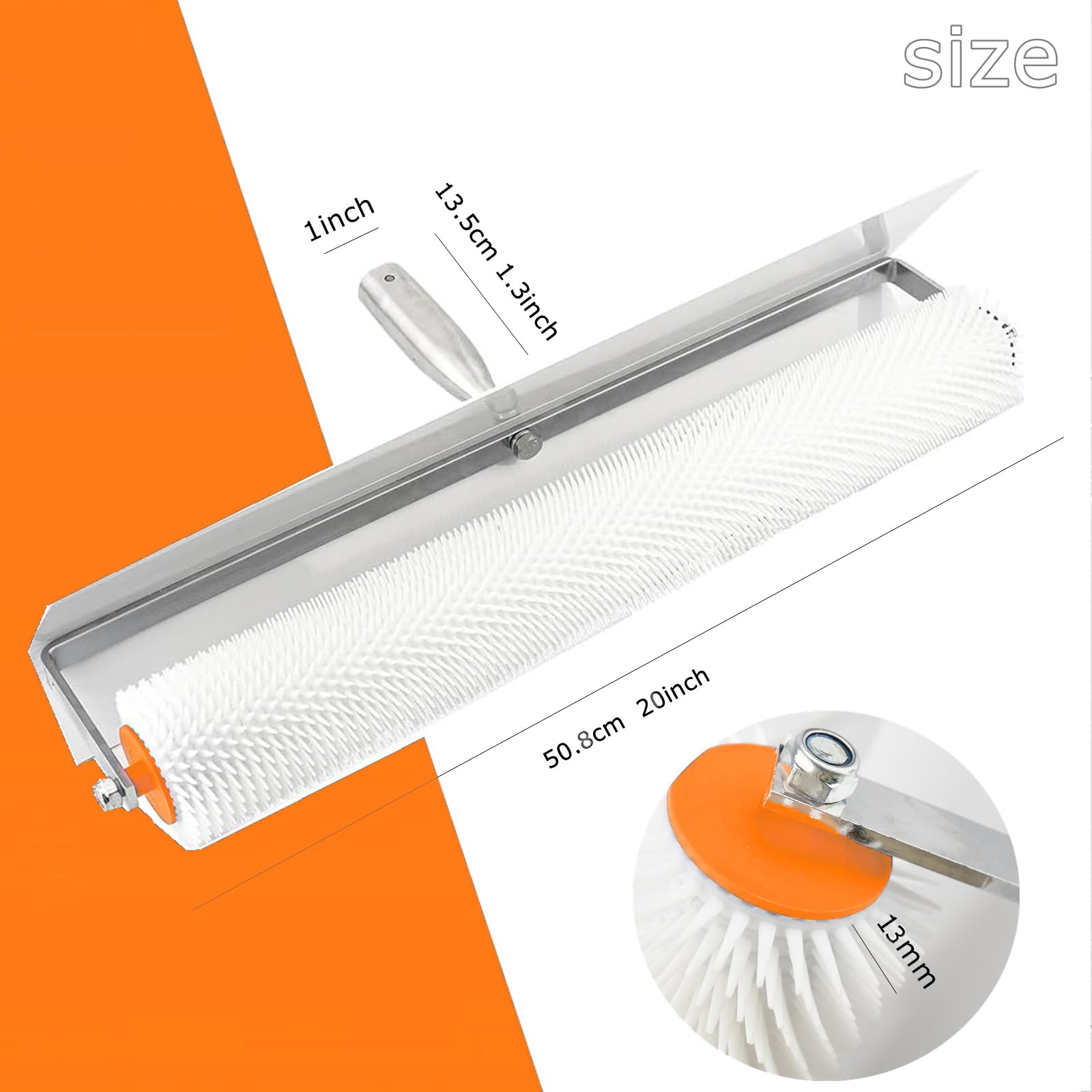 Kit de herramientas autonivelantes, incluye rastrillo autonivelante de acero inoxidable, zapatos de uñas de rodillo de construcción de pisos, herramientas de pintura epoxi para pisos