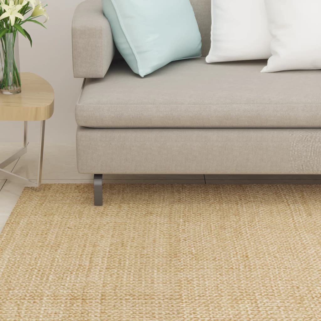 Sisalteppich für Kratzbaum 100x100 cm aus 100% Sisal mit Rutschfester Latex-Rückseite, vielseitiges Katzenzubehör für Kratzen, Spielen, Klettern und Schutz im Indoor-Bereich