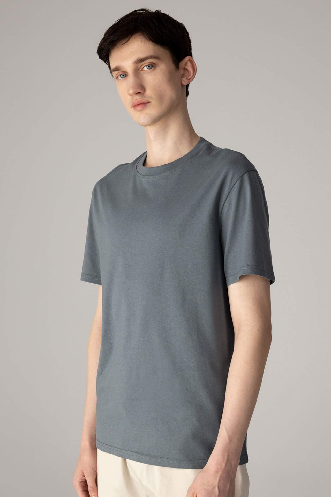 Erkek New Regular Fit Bisiklet Yaka Basic Kısa Kollu %100 Pamuk Tişört
