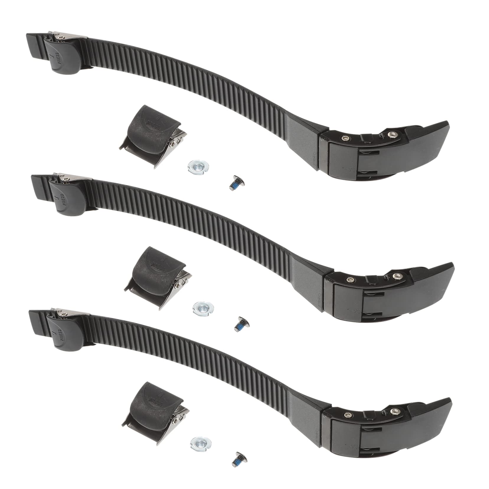 KOMBIUDA Roller Skate Accessories 3 Pack Professional Buckle Replaceable Straps for Men's Roller Shoes Easy to Use Durable