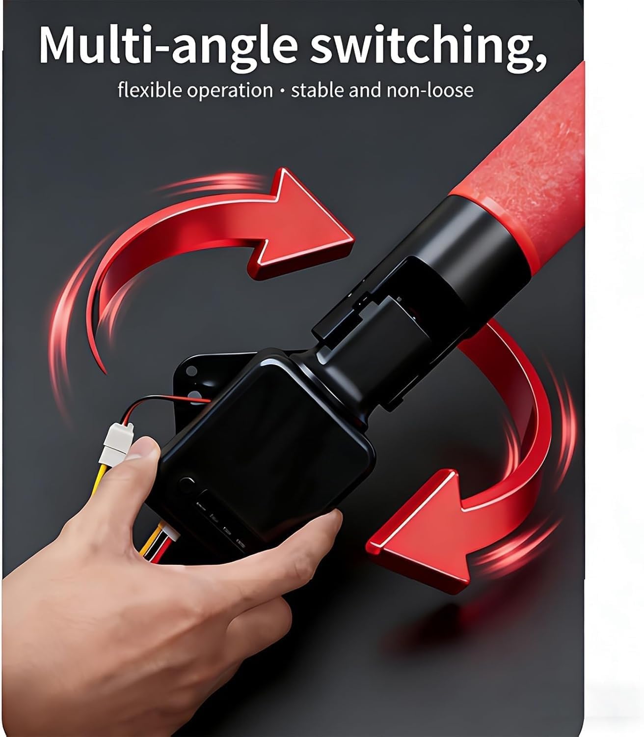 Boxing Reflex Stick Trainingsgerät, an der Wand montiertes Schlagziel mit Schlagmatte, Fernbedienung, Handschuhen & 4000mAh Akku, Einstellbarer Winkel/Höhe für Agilitätsverbesserung