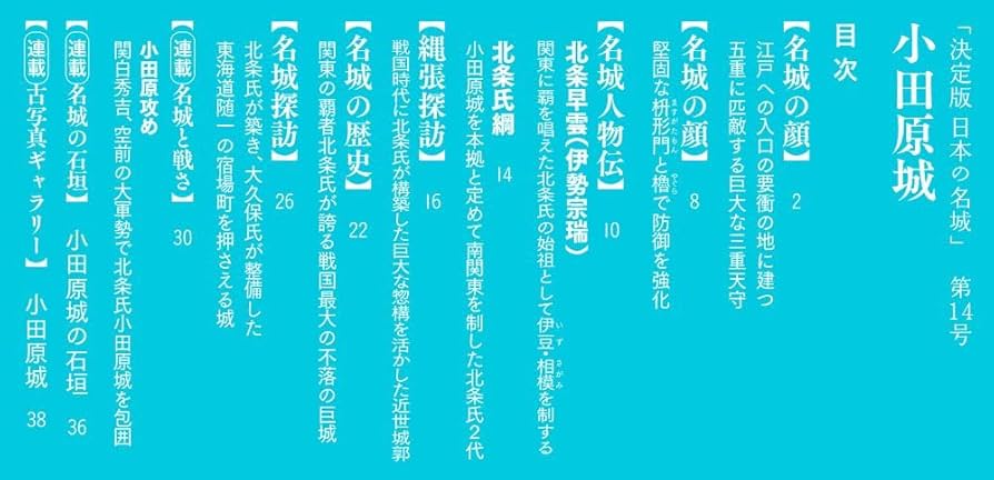 決定版 日本の名城 14号 (小田原城) [分冊百科