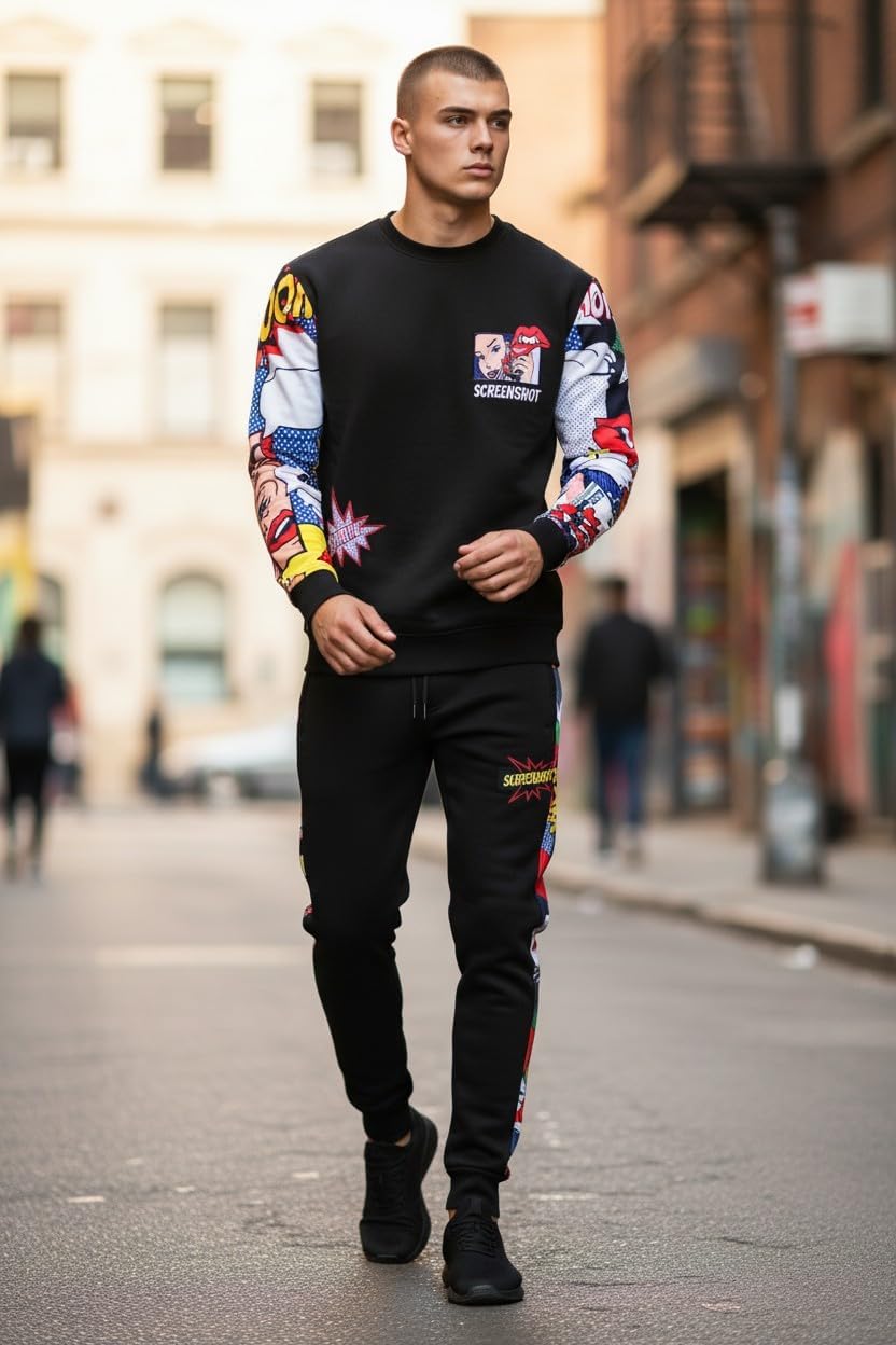 SCREENSHOT BGroup Soft Fleece Modern Crew Neck Sweatshirt - Image 2