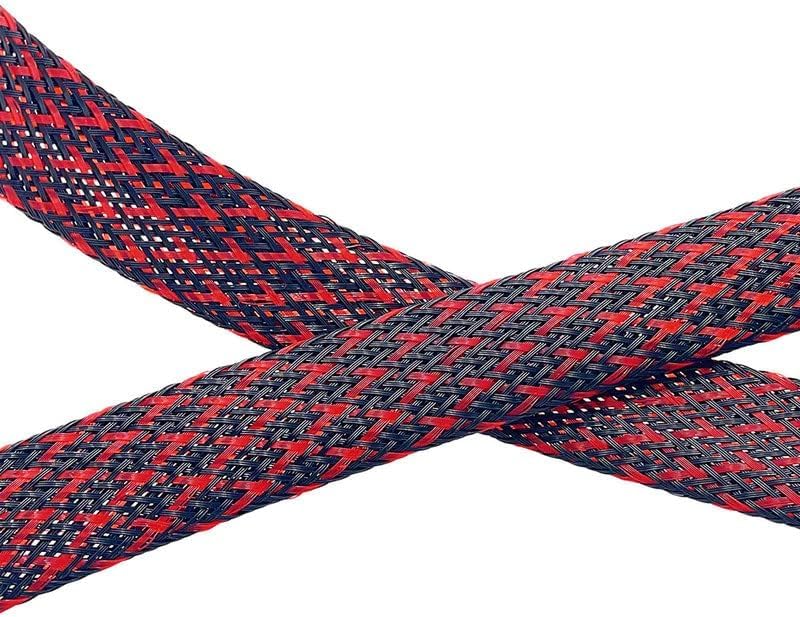 Miniatura 2 de Aibole - Protección para la gestión de cables, de tela metálica dividida, manguito de cable trenzado, protector y organizador para cables de