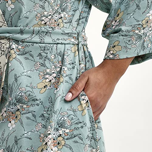 Vera Bradley Women's Cozy Knit Robe (Extended Size Range), Sunlit Garden Sage, Xx-Large-3X-Large #TOP5