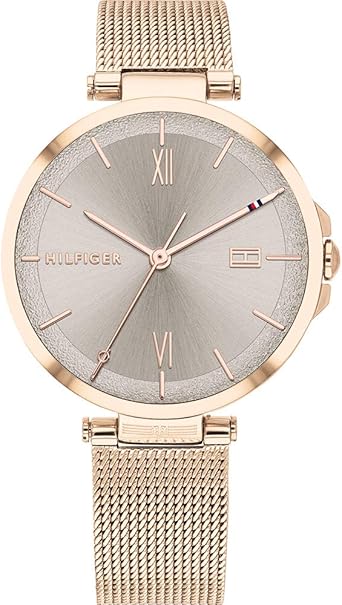 Tommy Hilfiger Reloj analógico de cuarzo para mujer con correa de acero inoxidable 1782208