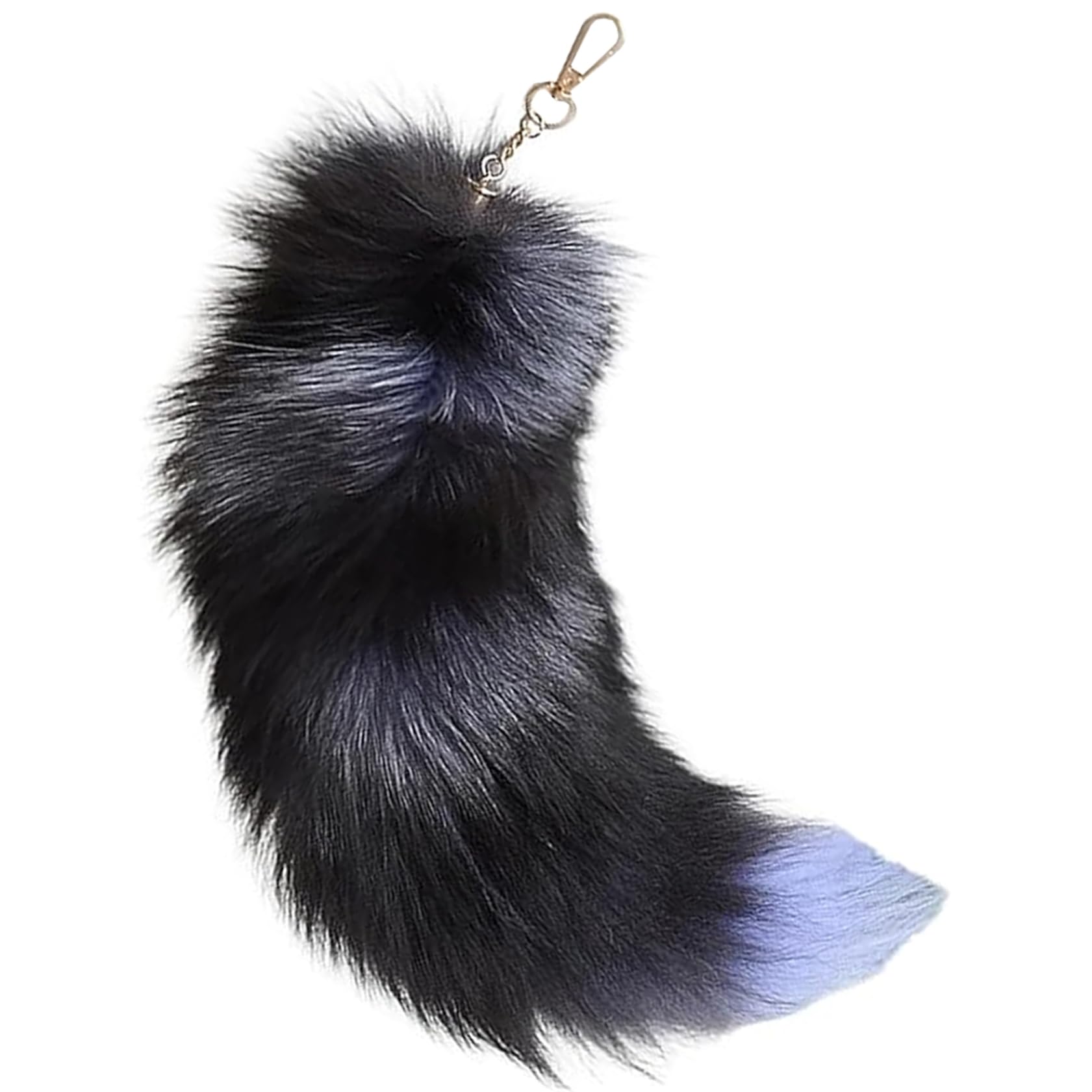 Comebachome Fox Tail Realistic 16inch Furry Tail Keychain Artificial Animal with Clasp Decorative Therian for Key Handbag Cosplay, Style1, Decor