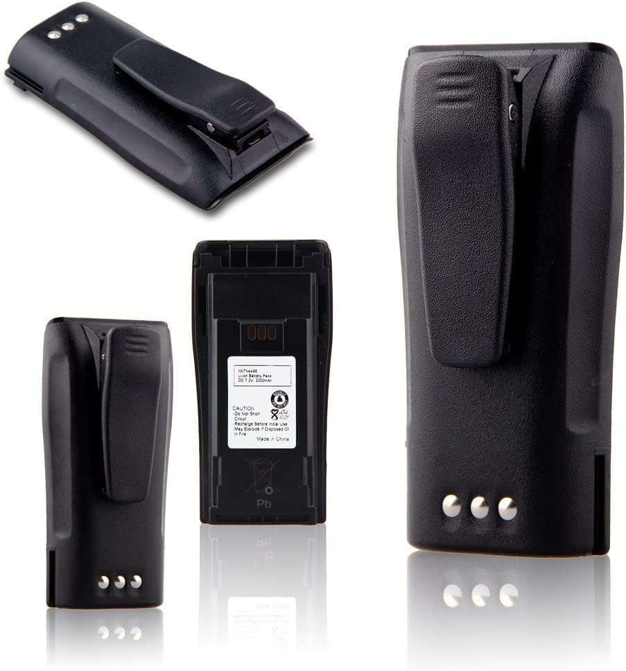 ele ELEOPTION 7.2V 2000mAh Li-ion Rechargeable Motor NNTN4496 NNTN4851A Two-Way Radio Walkie Talkie Battery for CP040, CP140, CP150, CP160, CP180, CP200