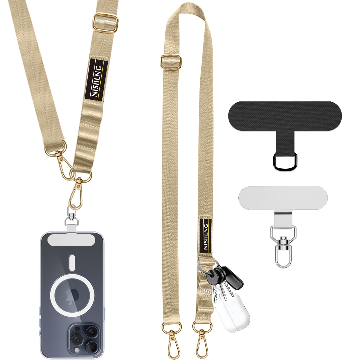 残り1点✨スマホストラップ 全機種対応 白 ポイント消化 肩掛け ショルダー Amazon.co.jp: スマホショルダー スマホストラップ 斜めがけ 首掛け