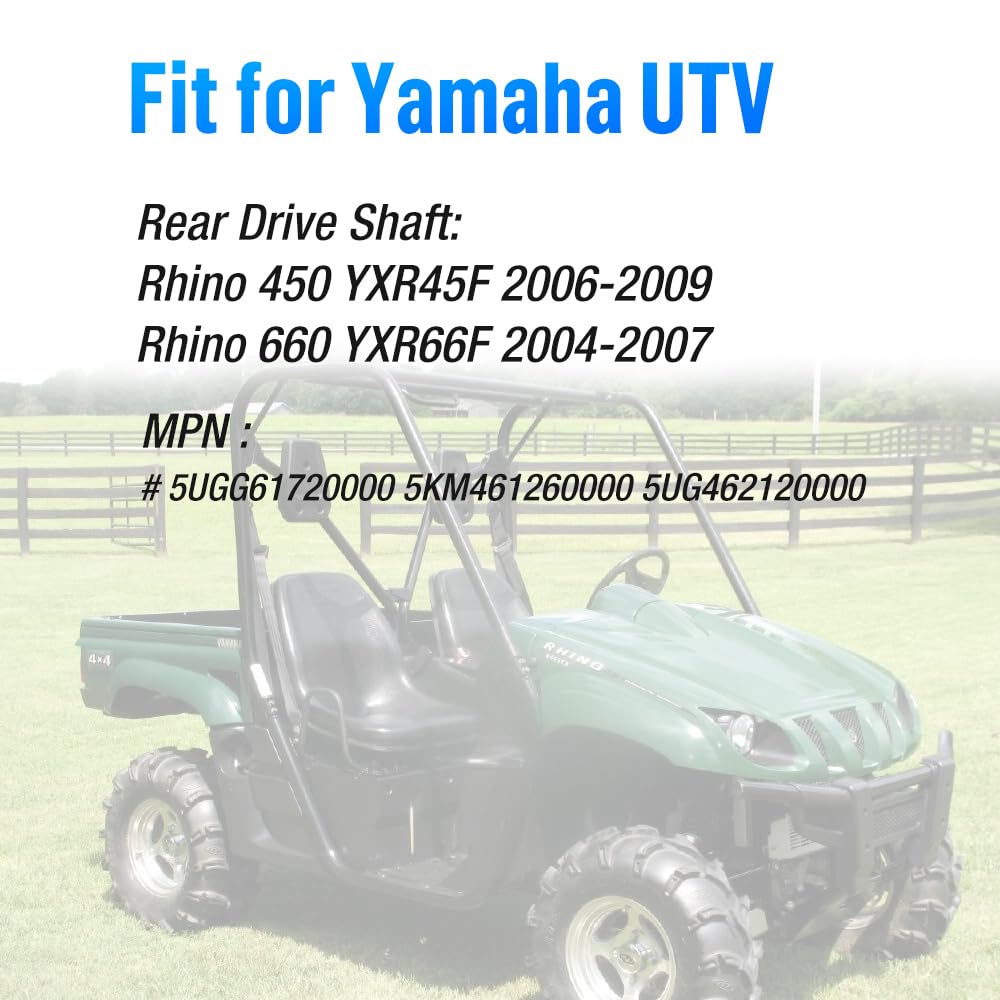 Eje de transmisión del propulsor trasero & Kit Boss para Yama-ha Rhino 450 Rhino 660 YXR45F YXR66F 2004-2009