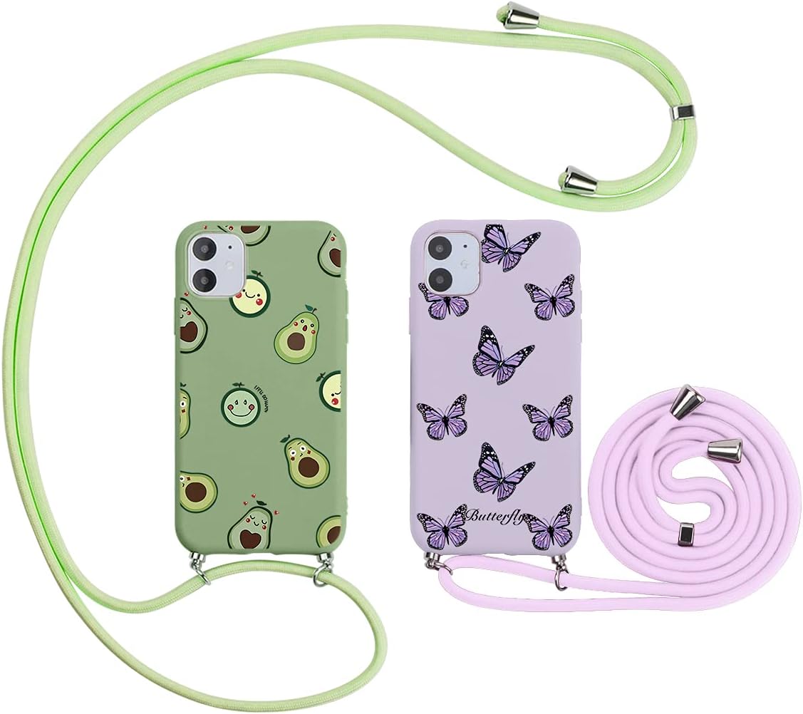 ZhuoFan [2 Piezas Funda Silicona con Cuerda para Huawei Y7 2019 (6.26