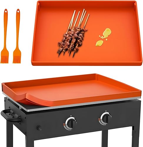Alfombrilla de silicona mejorada 0f para parrilla Blackstone, cubierta de parrilla Blackstone de 22 pulgadas de silicona resistente de grado