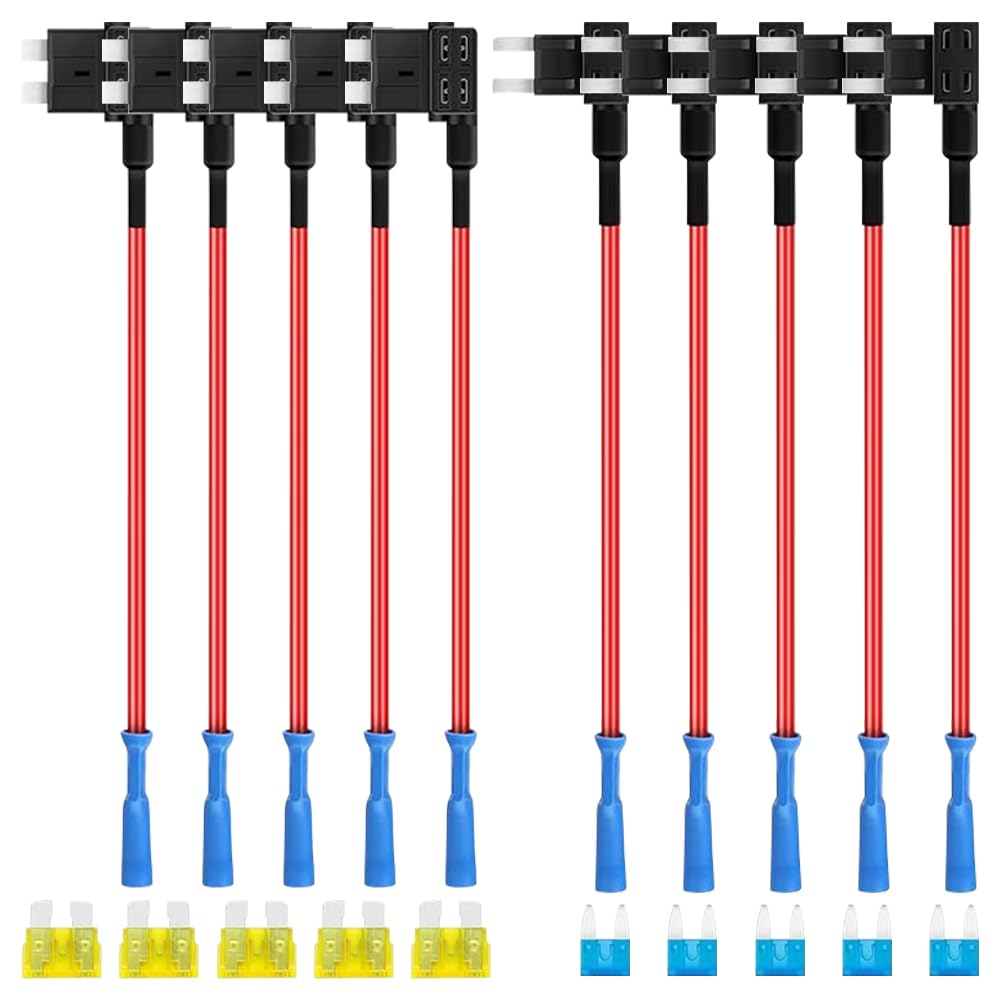 Kit 8 Rubacorrente Fusibile Auto 12V - 5A 10A 15A 20A Per Auto, Camion E Barche - Foto 9