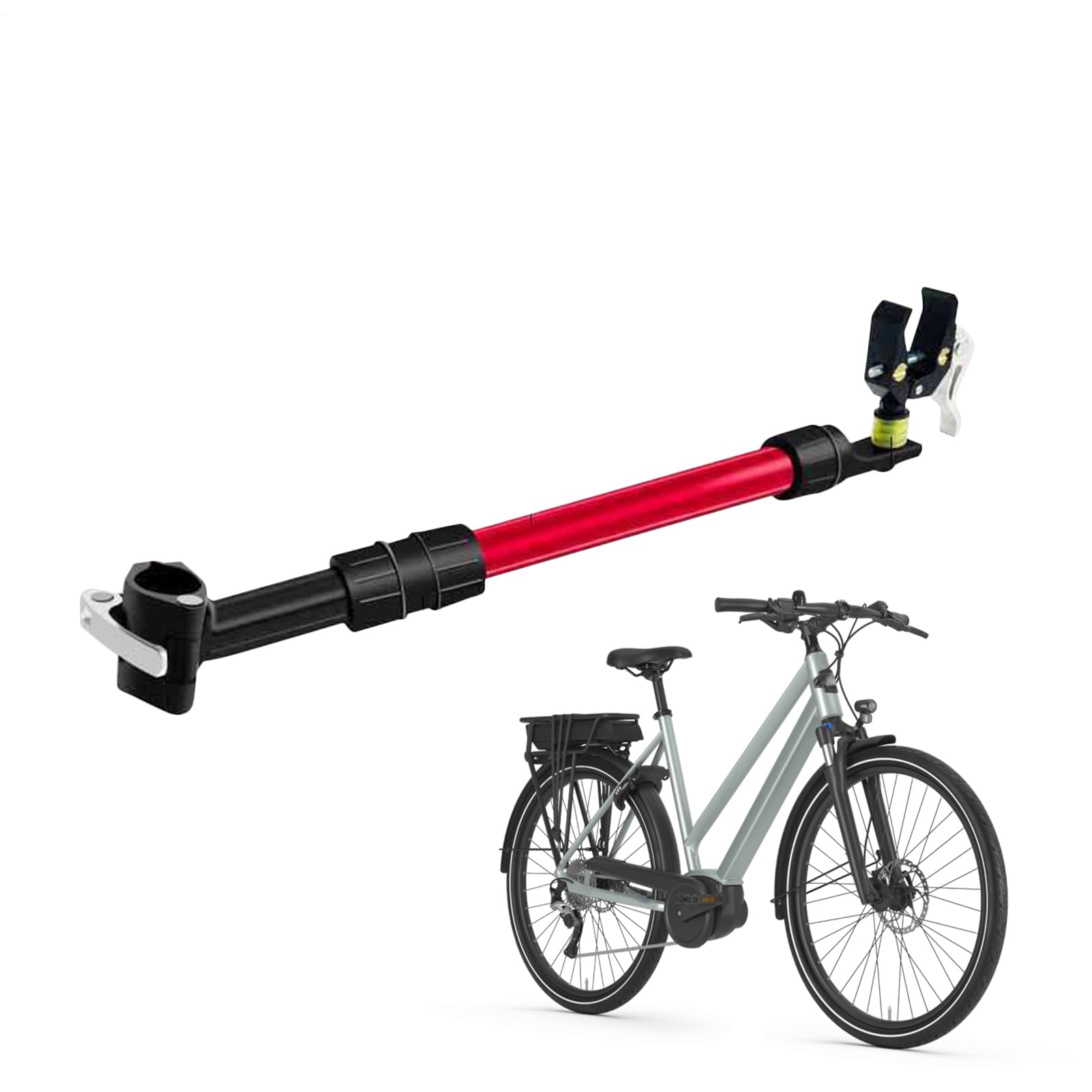 Anhängerkupplung für Fahrradanhänger Schwerlast, hohe Tragfähigkeit, | Lastbefestigung zur Montage am Roller für Camping, Sport, Einkaufen, Pendeln, Outdoor-Trips, Reisen, Wandern,