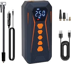 HOTO Air Pump ADV Tire Inflator Portable Air Compressor With Digital - View #2