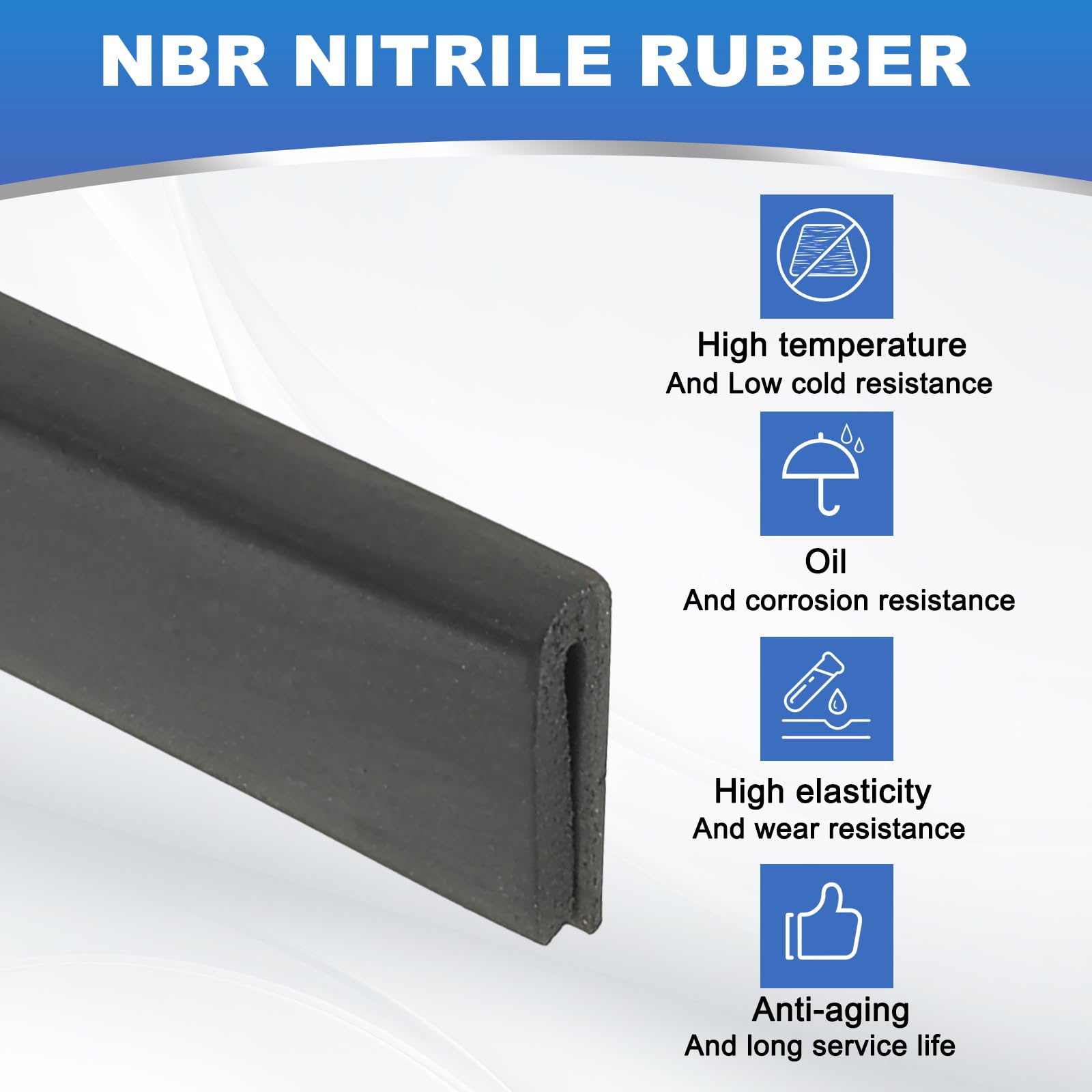 PATIKIL 2mm Rubber Edge Trim, 3 Meter Flexible U Channel Edge Guard Protector for Sheet Metal Car Doors, Hatches, Table Corners, Black - Image 4