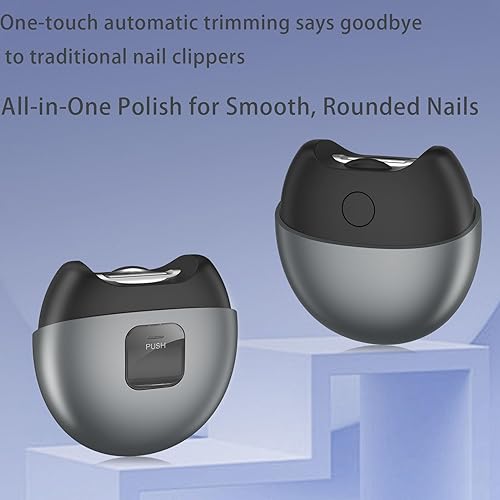 Miniatura 7 de Cortauñas eléctrico para bebés, adultos y personas mayores, recortadora de uñas recargable por USB segura con luz LED y velocidad ajustable,