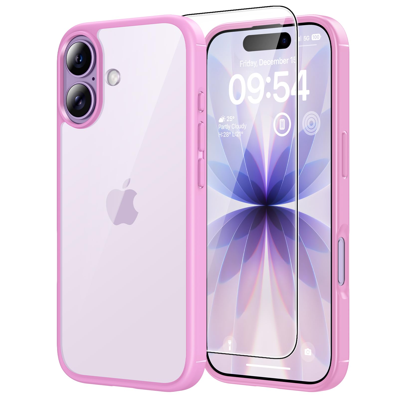 TAURI Funda para iPhone 13/iPhone 14, Compatible con MagSafe [No amarillea] con Vidrio Templado, Carcasa Nueva para iPhone 13/iPhone 14,Funda Ultra Fina antichoque - Transparente — view 11