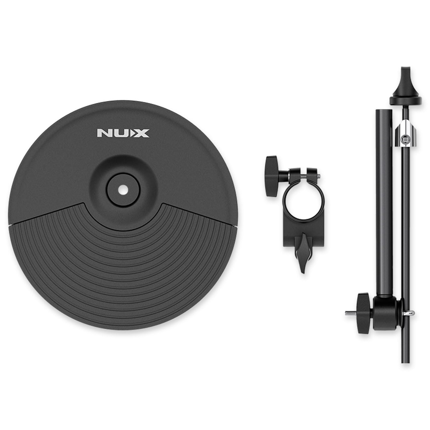 Nux DM210 - Set di piatti per batteria elettrica da 10", con supporto e bacchette keepdrum