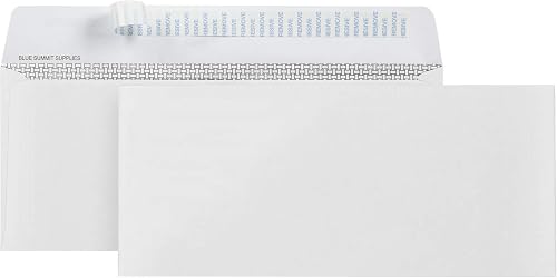 500 No. 9 Self Seal Security Envelopes – Peel and Seal Designed for Secure Mailing - Security Tinted with Printer Friendly Design - Number 9 Size 3 7/8 Inch X 8 7/8 - Pack of 500