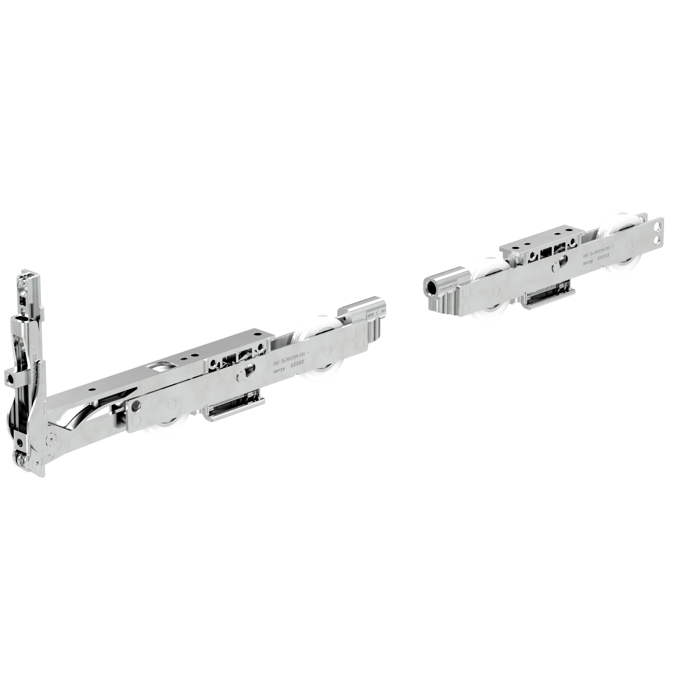 GU K-16488-00-0-1 GU-934 HS-Carrello di Base in Cartone da 300 kg, in Acciaio zincato Color Argento
