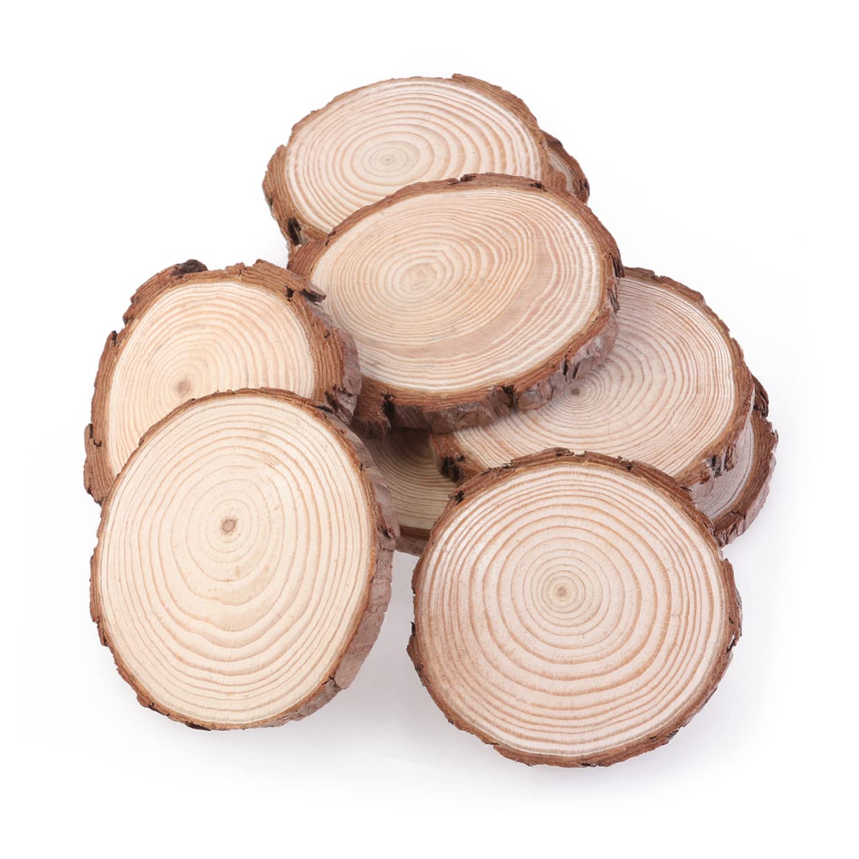 NUOBESTY 15stücke Holzscheiben Für Bastelprojekte Natürliche Baumscheiben Für Hochzeitsdekorationen Tischnummern Und Kreative Handarbeiten
