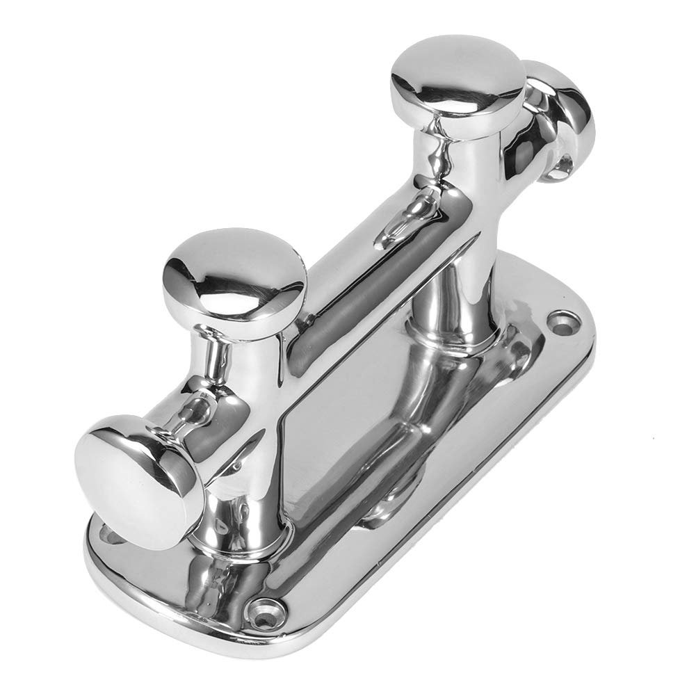 Keenso Bitta D'Ormeggio per Barche a Doppia Croce Marina, Bitta per Ormeggio per Barche in Acciaio Inossidabile 316 Resistente con Superficie Elevata Lucida, per Hardware per Pontile