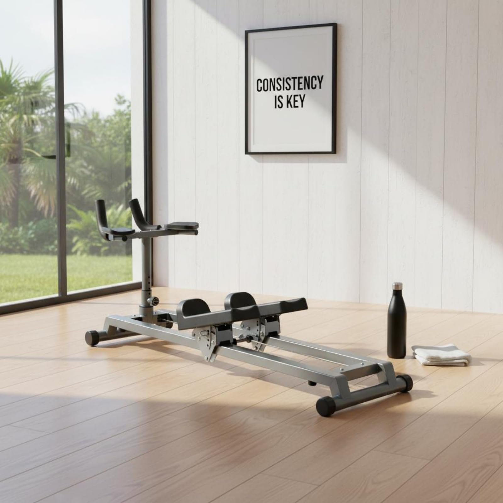 Amagogo Arrampicatore Verticale Macchina Fitness Stepper Attrezzo per Tonificazione Corpo Intero Struttura in Acciaio Compatta Movimento a Scalini