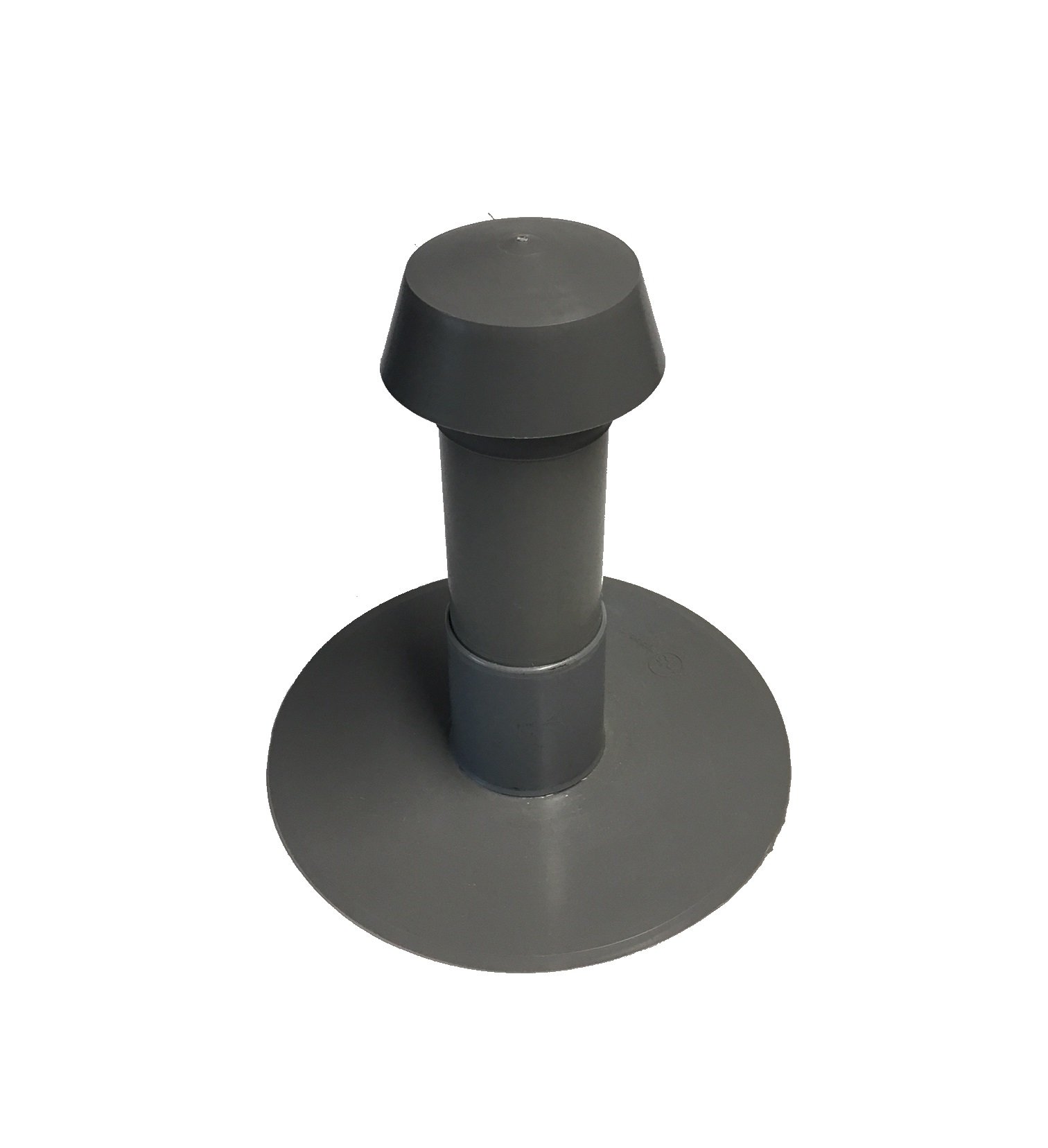 Ventola a tetto piatto DN 70, flangia in bitume/PVC, ventola, scarico dell'aria, sfiato del tetto, DN 75 (PVC)