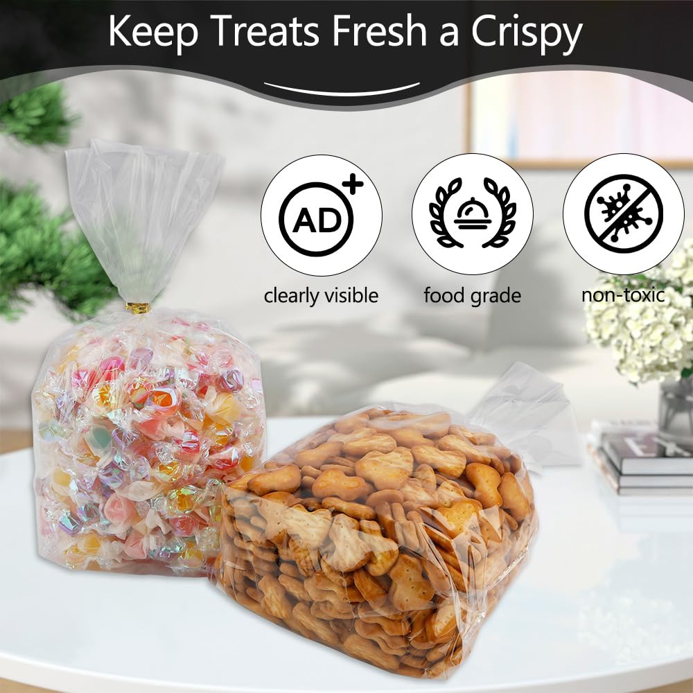 Cherodada Cellophane Treat Bags, 4x6 Inch Iridescent - View #8