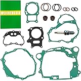 Complete Gasket Kit Set & Spark Plug Compatible with Honda TRX250X Recon 250 TRX250TE/TM 2009-2023 TRX250EX 2001-2008