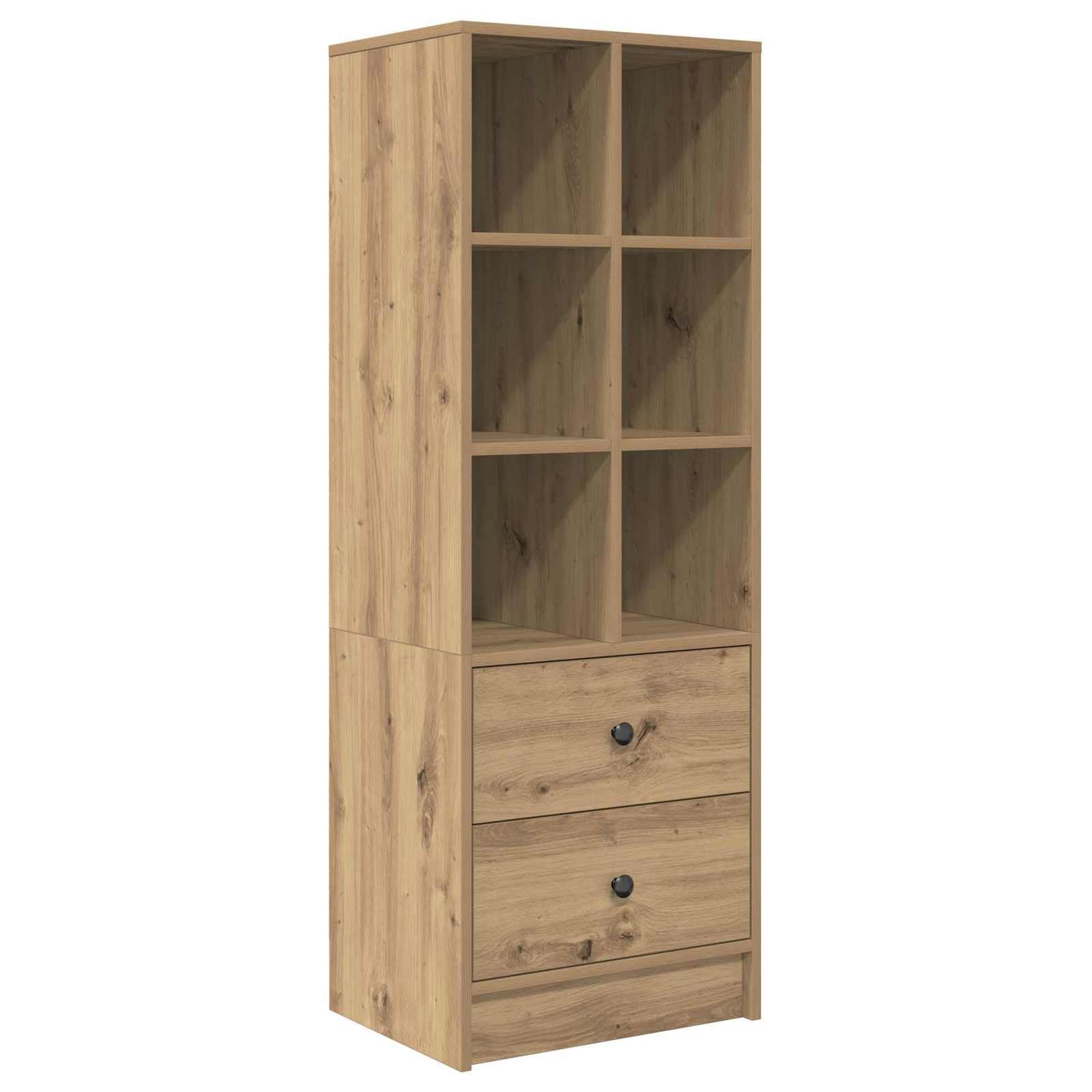 Générique Scrivania in legno di ingegneria marrone con ripiani integrati, superficie spaziosa per computer e documenti, stile moderno per ufficio a casa