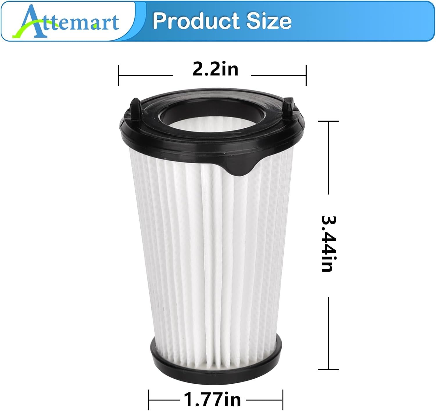 4 Pack VAF-1TM Filter Replacement for Electrolux Ergorapido Stick Vacuum EHVS2510AW VS3510AR Standard & Pet Version PureAdvantage PureAdvantageTM Ergorapido Vacuum, Part # EL65522 - Image 3