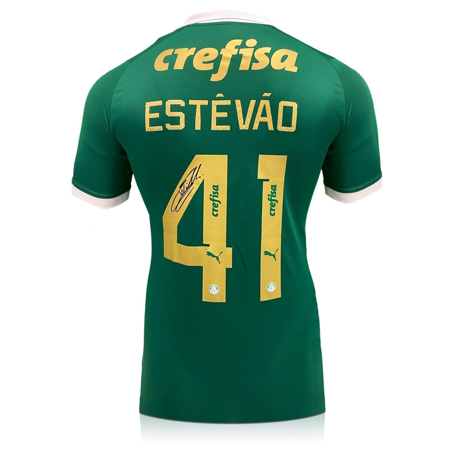 Amazon.com: Exclusive Memorabilia Estêvão Willian Signed Palmeiras