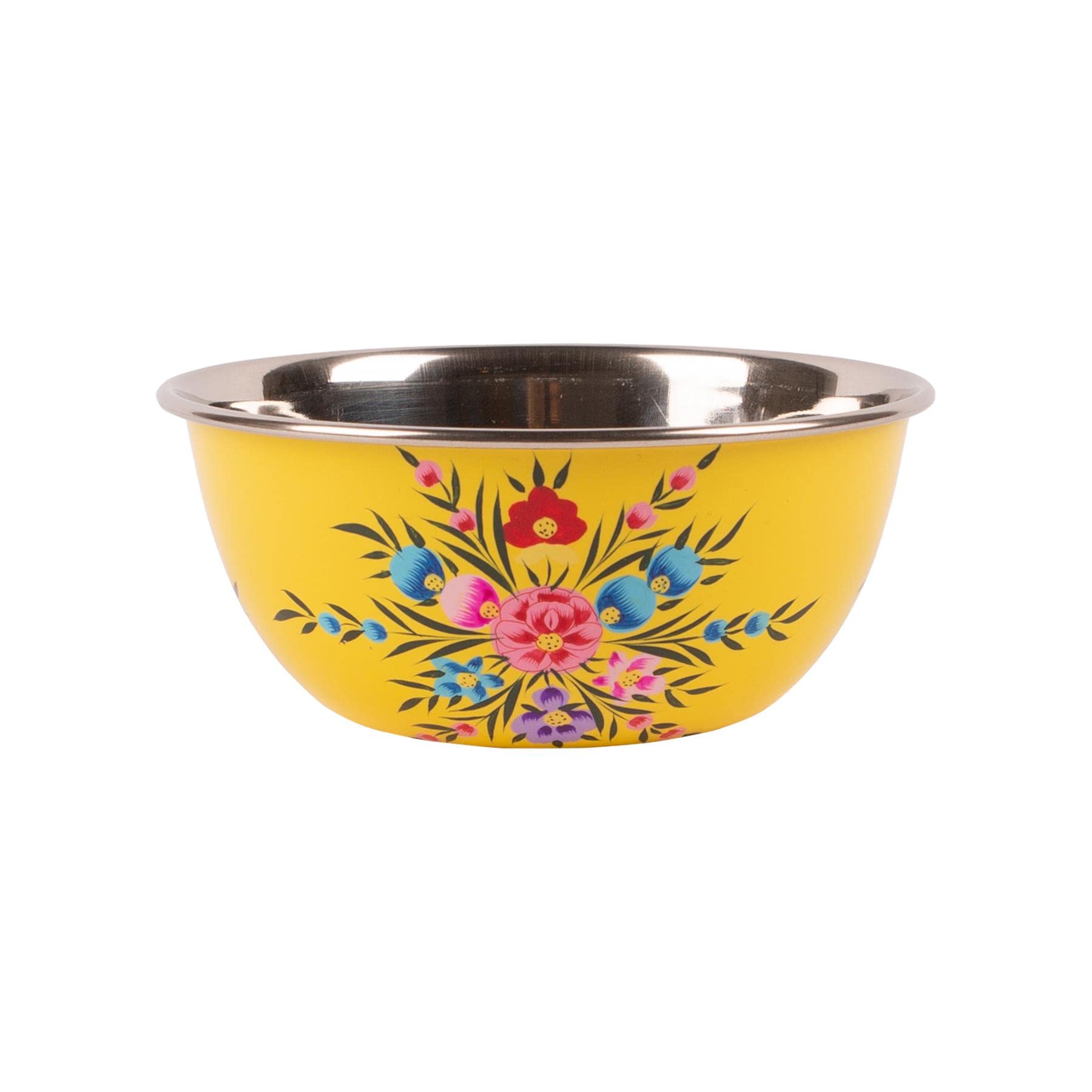 Billy Can Buttercup Pansy 1X 18.5Cm Stainless Steel Camping Bowl - Reusable Picnic Party Pasta Food Dinner Serving Dinnerware Crockery Dishes - By Billycan