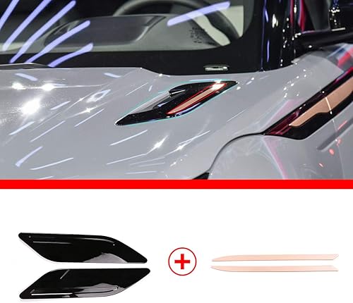 Miniatura 8 de YIWANG Cubierta cromada ABS para campana de ventilación, listón de aire, 4 piezas para Land Rover Range Rover Evoque (L551) 2019 2020 Accesorios