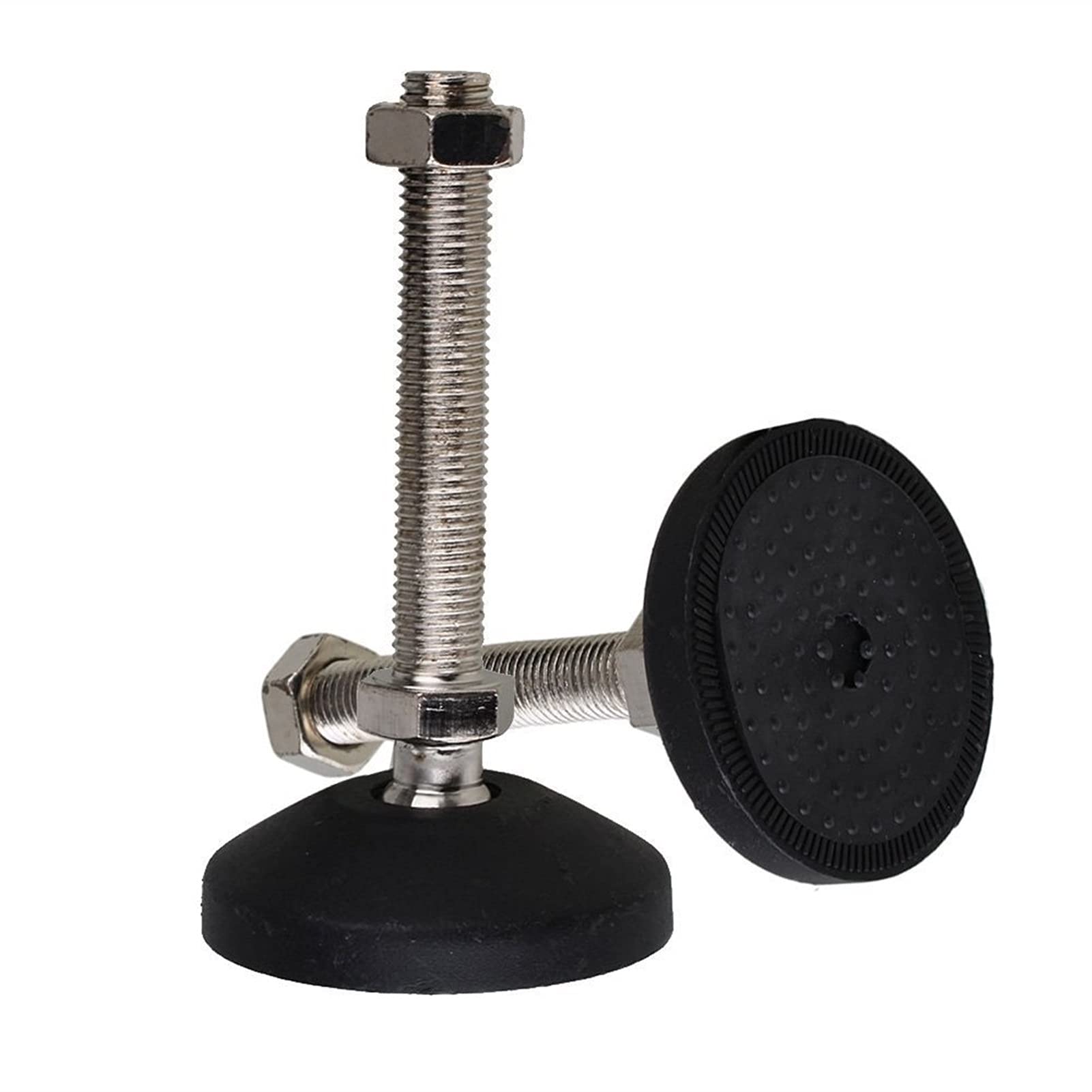 Pies de nivelaciónPies de nivelación Ajustables con Base de Nylon inclinable (diámetro 60 mm), Patas de nivelación de Muebles roscados M16 X 150 mm (Color : 4pcs) (Color : 12pcs)