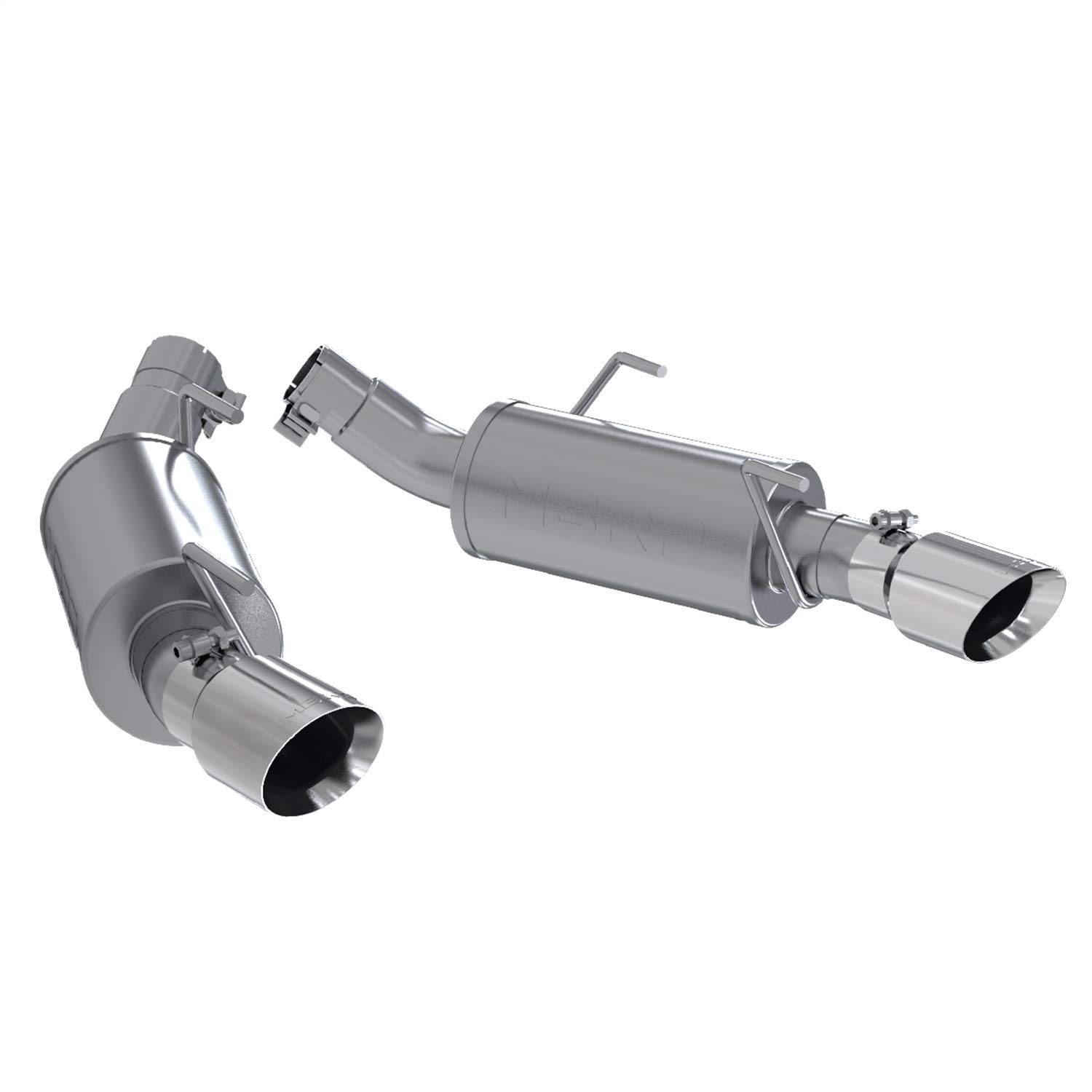 MBRP S7200AL Dual Mufflers Axle Back, Split Rear Exhaust System (Aluminized Steel)