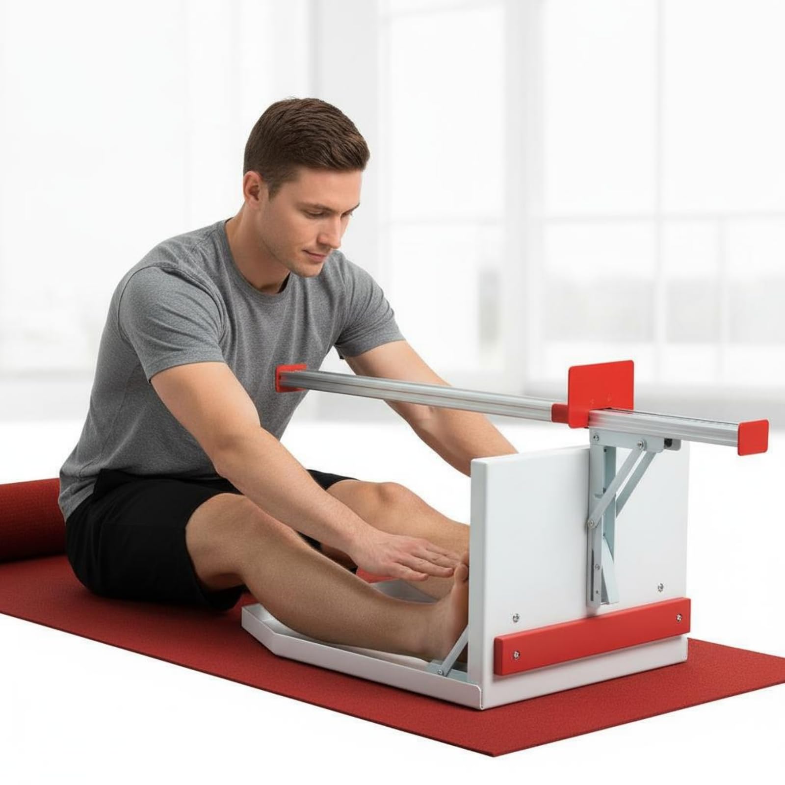 Sitz-und-reich-testgerät höhenverstellbar dehnprüfung gerät metallisch beweglichkeitstestgerät für prüflinge, Fitnessraum