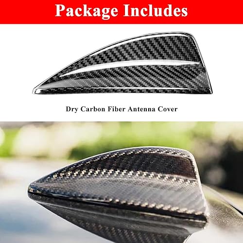 Miniatura 3 de AeroBon Cubierta de antena de aleta de tiburón de fibra de carbono seca compatible con BMW Serie 2 F22, 3 Series F30 y 4 Series F32 F36