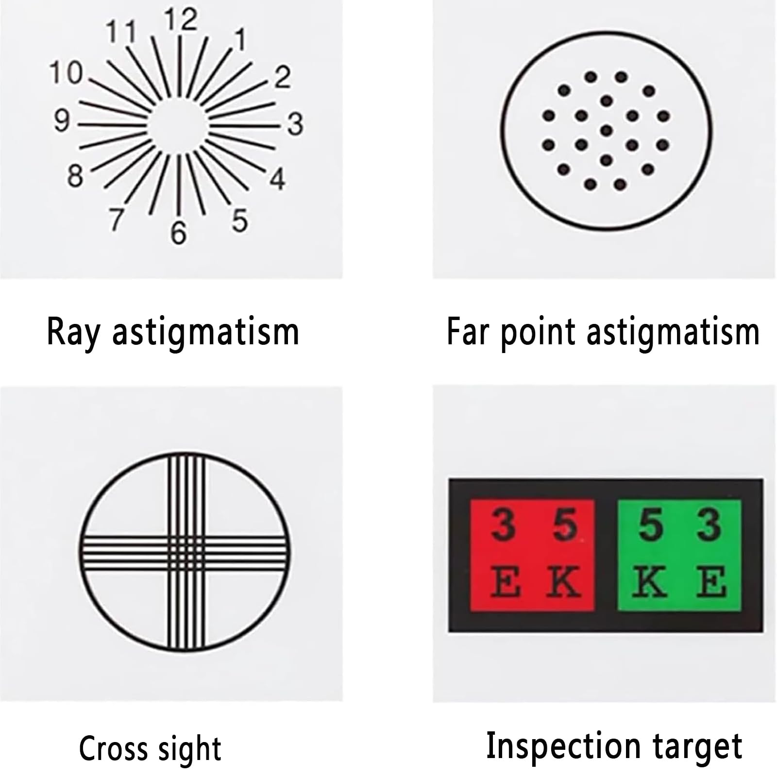 NGARY Sehtafeln Für Augenuntersuchungen, Fernsicht-Sehtesttafel Mit LED-Licht, Tragbarer Sehschärfetester Mit 2 Möglichkeiten Zur Stromversorgung, Für Schulen, Kliniken, Optikgeschäfte