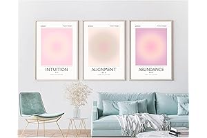 Angelic Canvas Wall Art Set of 3: Embrace Positive Aura and Spiritual Growth