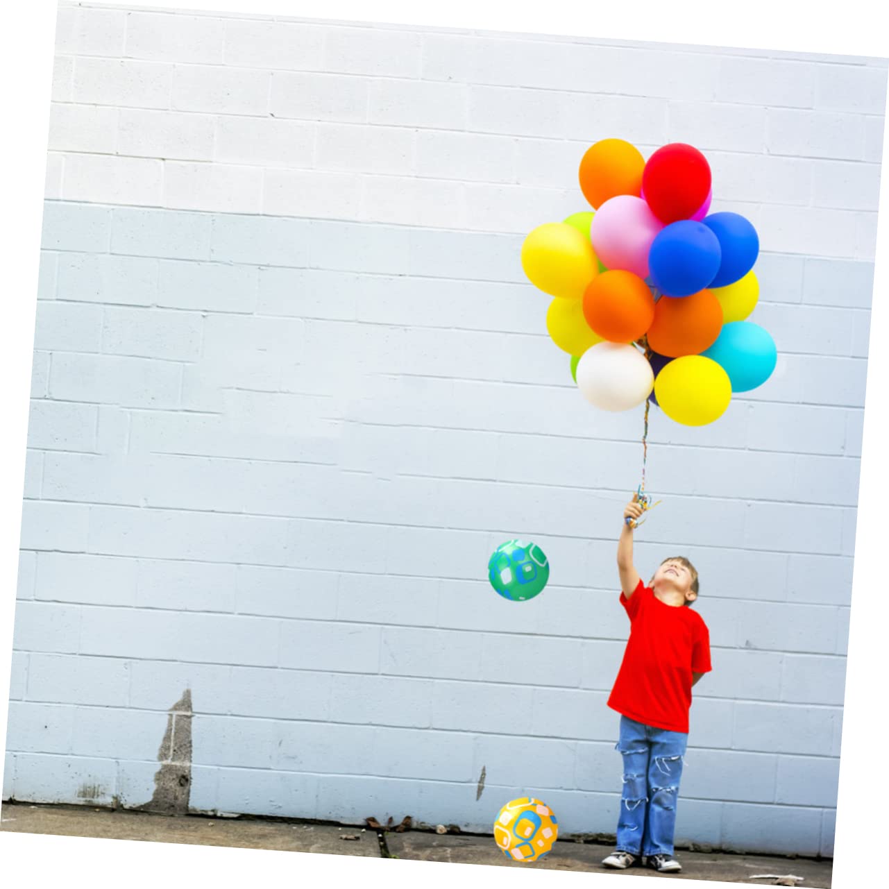 KOMBIUDA 8piezas Bolas Inflables para Niño Niña De Estiramiento Diseño Floral Aleatorios Juguete para Actividades Al Aire y Playa