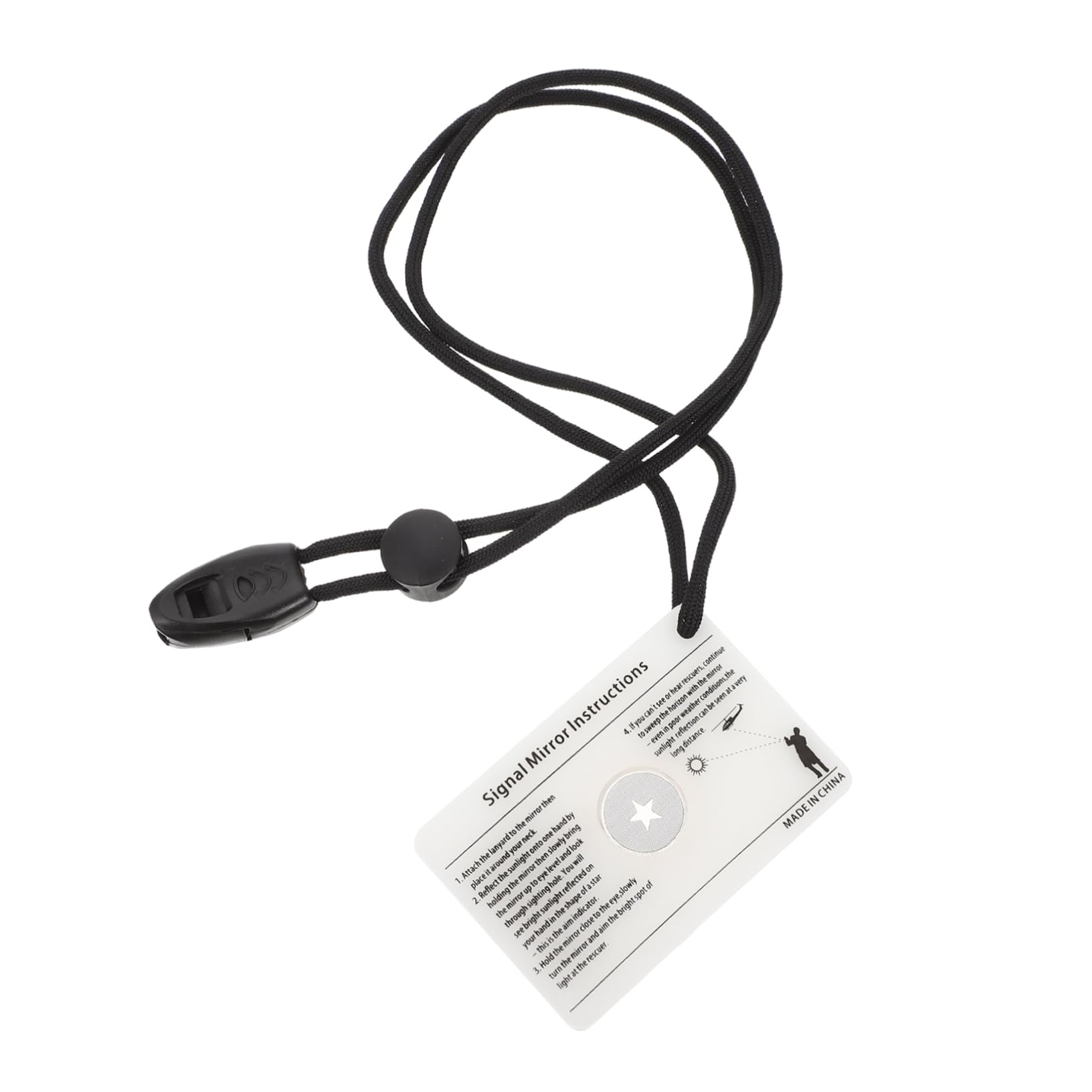 HANABASS Survival Signal Mirror Grade Emergency Mirror for Camping Hiking Outdoor Activities