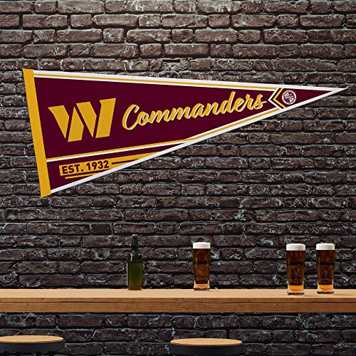 Image of Rico Industries NFL Football Classic 12 inch x 30 inch Felt Wall Decor Pennant - Great for Home /Bed Room /Man Cave Decor