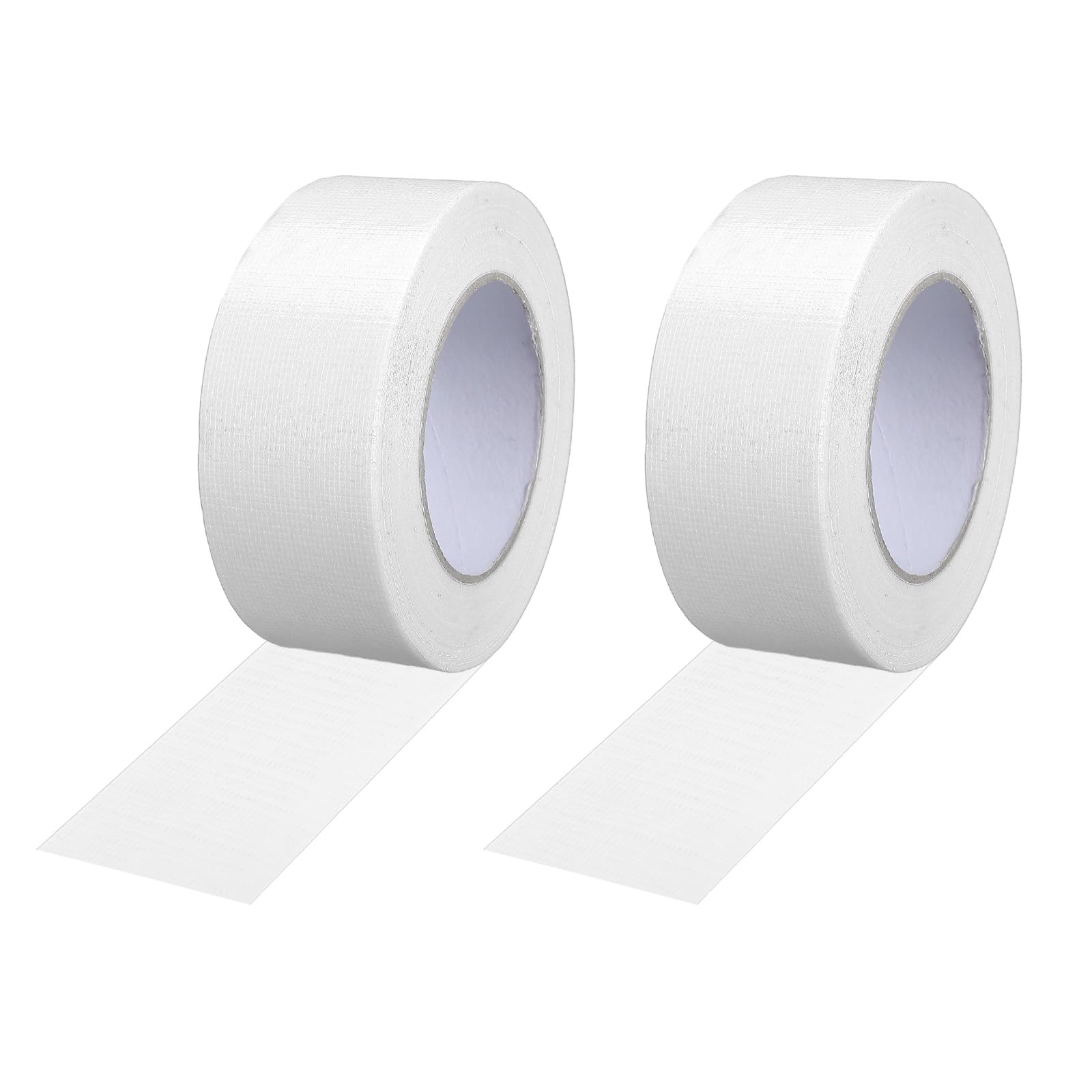 PATIKIL Gaffers Tape 4.8cm x 50 Meters, 2 Pack Waterproof Court Line Tape Floor Marking Kit Matte for Cables Photography Filming Backdrop Sports, White